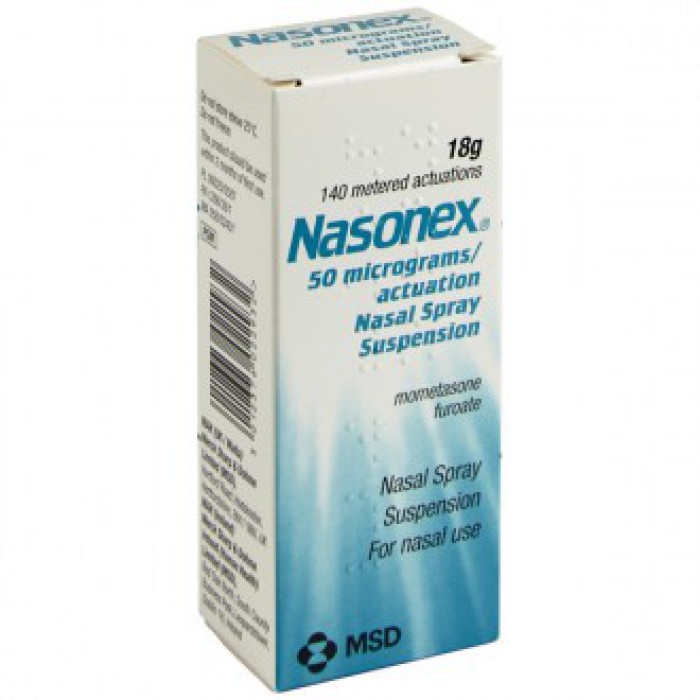 Nasonex Aqueous Nasal Spray 60 / 140 doses 0.05% (Exp 02/2024)